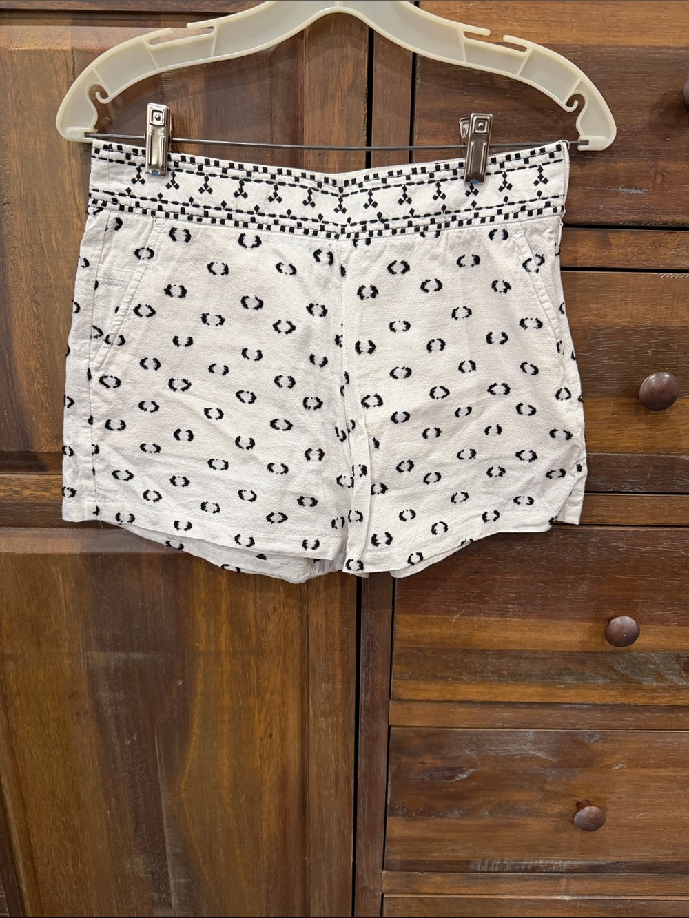 Anthropologie Pattern Cotton Shorts